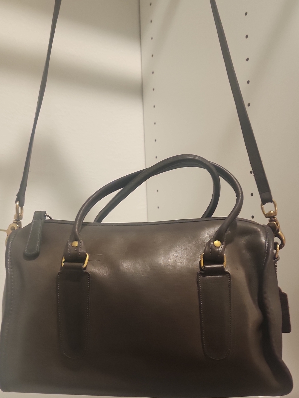 Vintage Coach Madison Doctor's Bag Satchel Classic Mocha Leather
